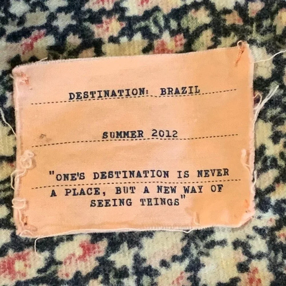 Birds of Paradise Trovata Women's Ditsy Floral Pattern Corduroy‎ Shirt Size XS - Picture 9 of 14